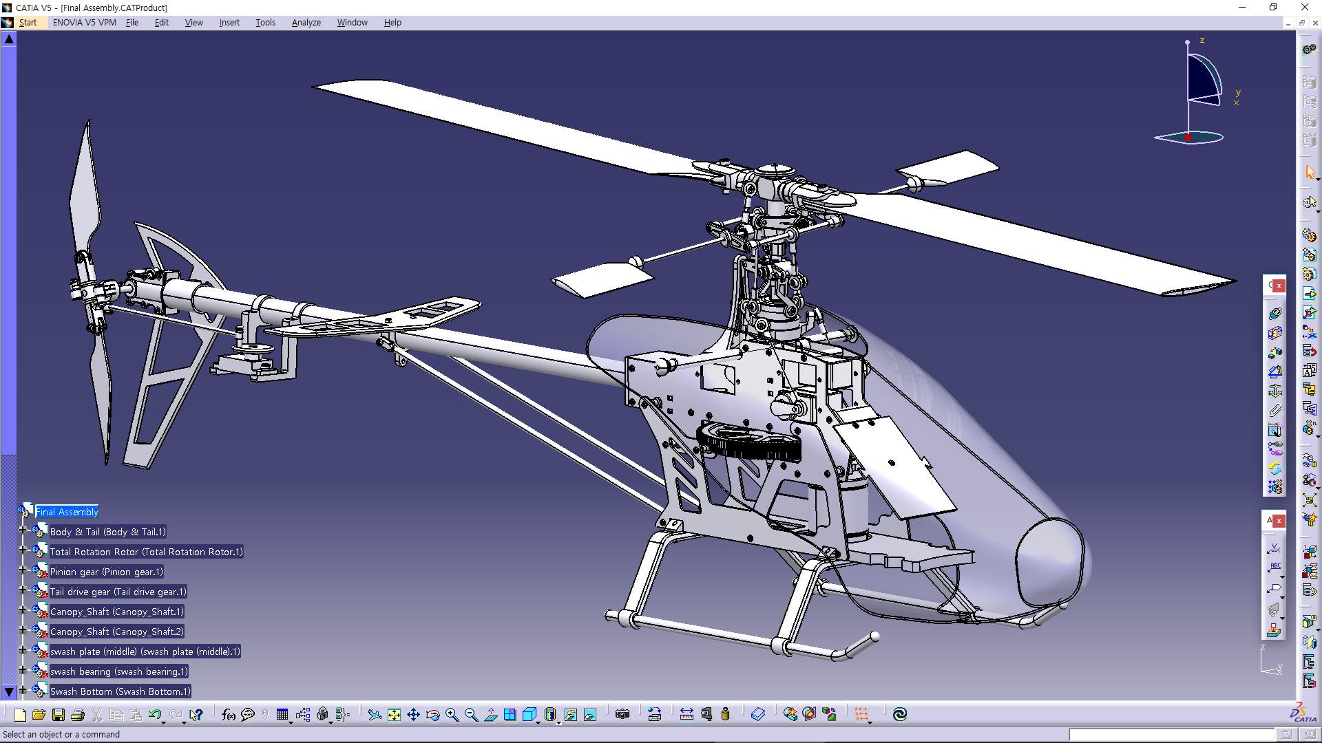 RC Helicopter(+Simulation) 3DEXPERIENCE Edu